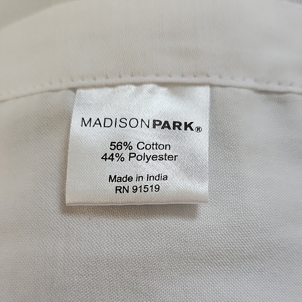 Madison Park Soft White Fabric Blend